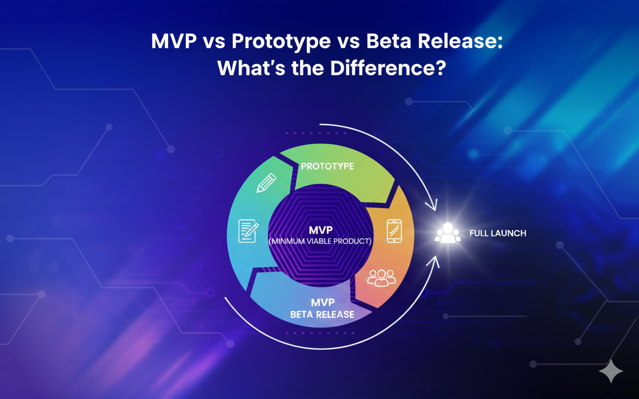 From Idea to Launch: a Decoded version of MVP vs. Prototype vs. Beta Release
