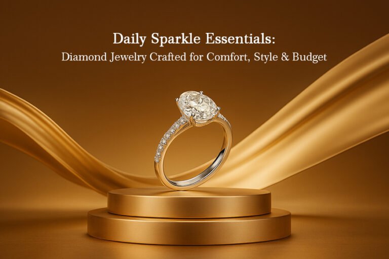 High-end oval-cut diamond engagement ring highlighting comfort, style, and budget-friendly jewelry