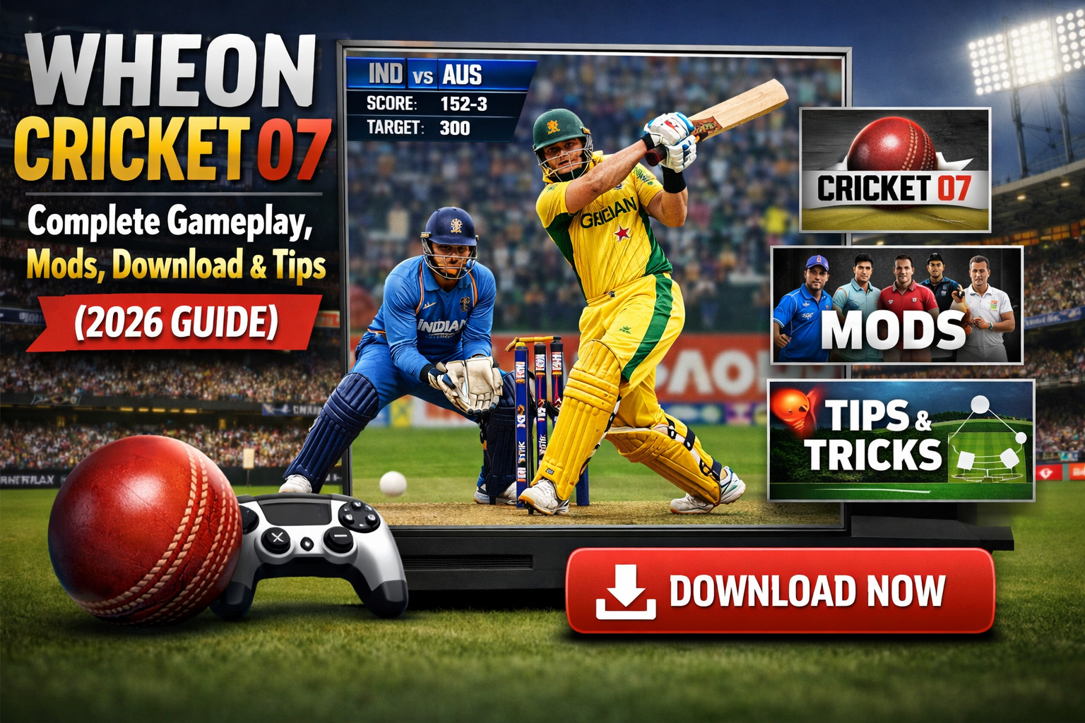 Wheon Cricket 07: Complete Gameplay, Mods, Download & Tips (2026 Guide)
