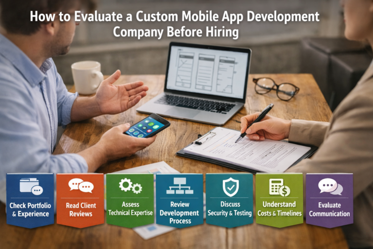 How to Evaluate a Custom Mobile App Development Company Before Hiring